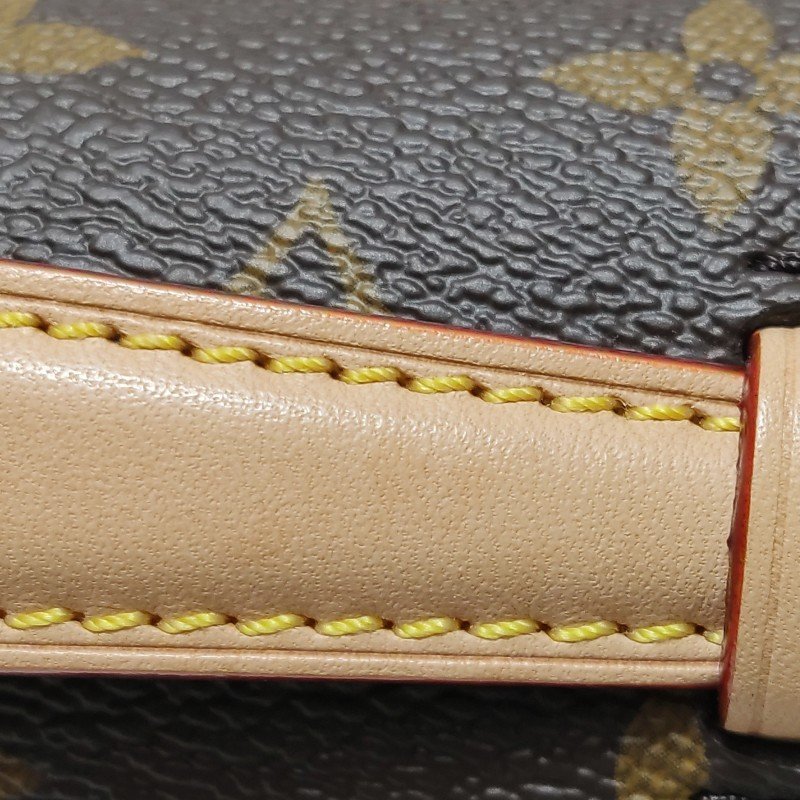 Louis Vuitton (LV) Pochette Metis East West植鞣革老花斜背包單肩包晶片款-12