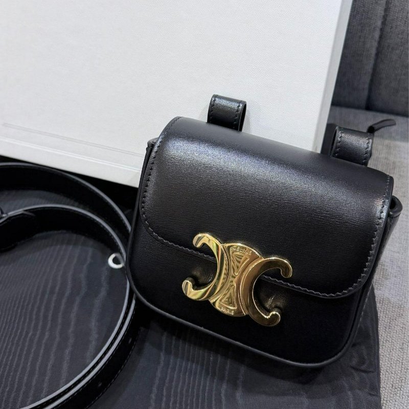 💎Han's house精品服飾💎CELINE 凱旋門 小牛皮 腰包 側背包 原價53000-2