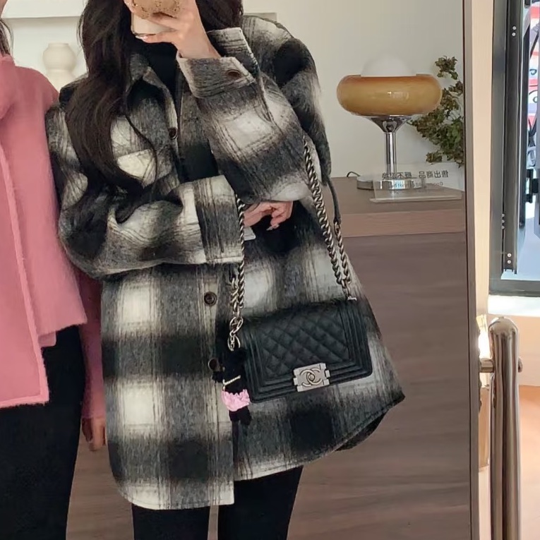 CHANEL香奈兒Leboy20小號閒置復古黑銀扣包況啵好🪿🪿-8