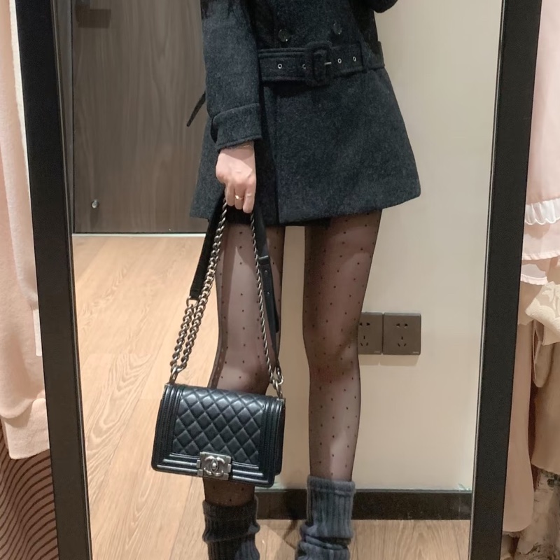 CHANEL香奈兒Leboy20小號閒置復古黑銀扣包況啵好🪿🪿-29