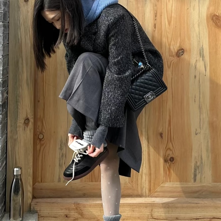 CHANEL香奈兒Leboy20小號閒置復古黑銀扣包況啵好🪿🪿-42