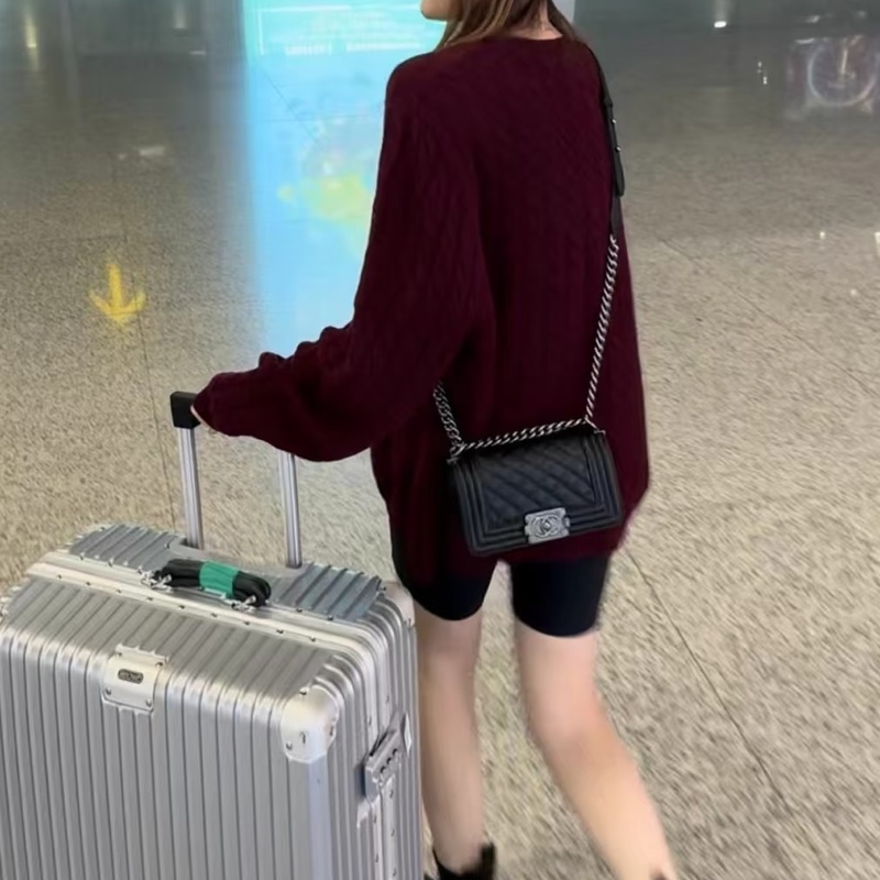 CHANEL香奈兒Leboy20小號閒置復古黑銀扣包況啵好🪿🪿-43