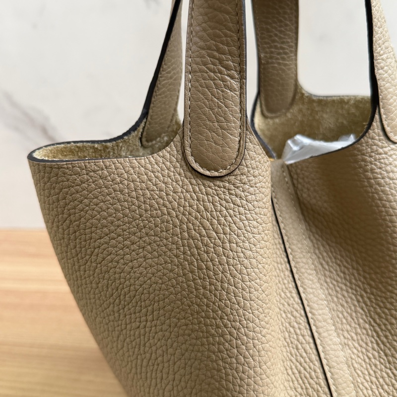 愛馬仕 Picotin18 風衣灰菜籃子-14