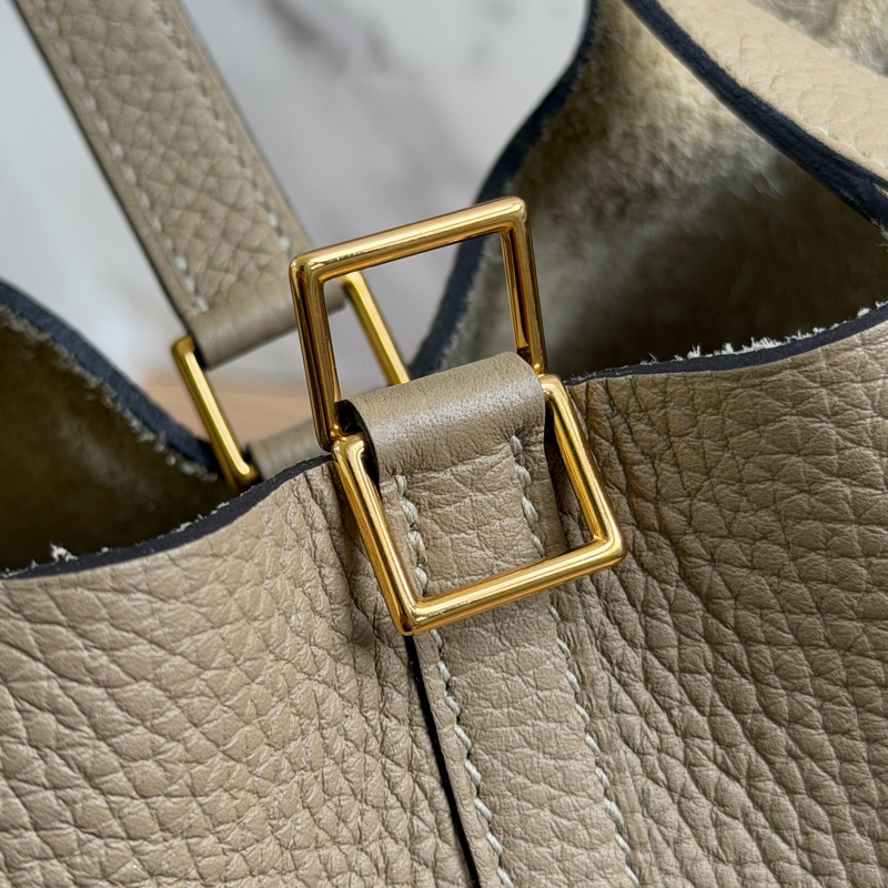 愛馬仕 Picotin18 風衣灰菜籃子-28