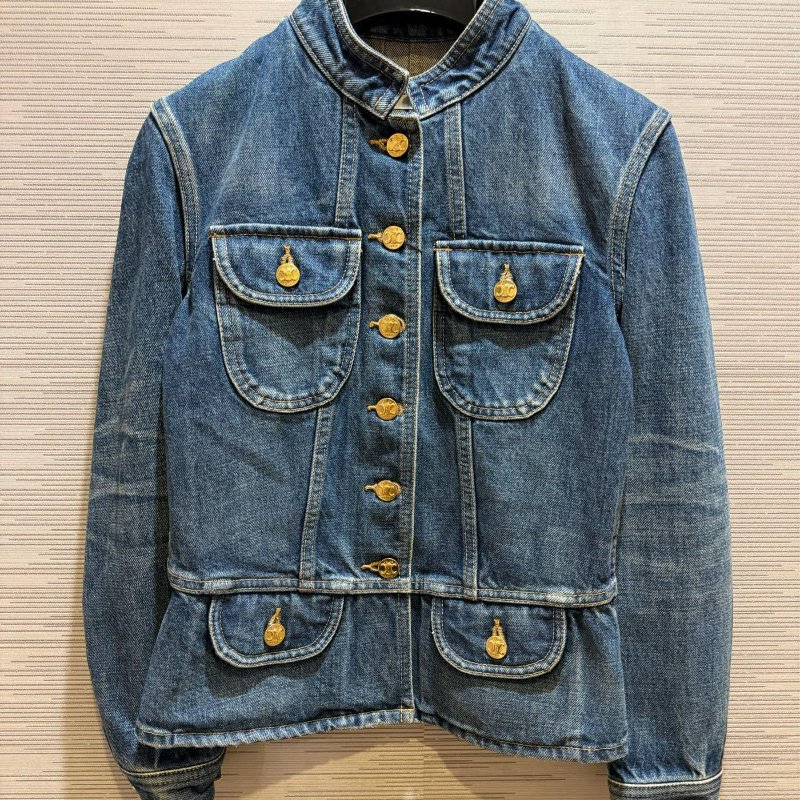 💎Han's house精品服飾💎celine 凱旋門 牛仔 外套 現貨 XS 原價75000-2