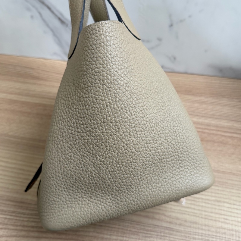 愛馬仕 Picotin18 風衣灰菜籃子-4