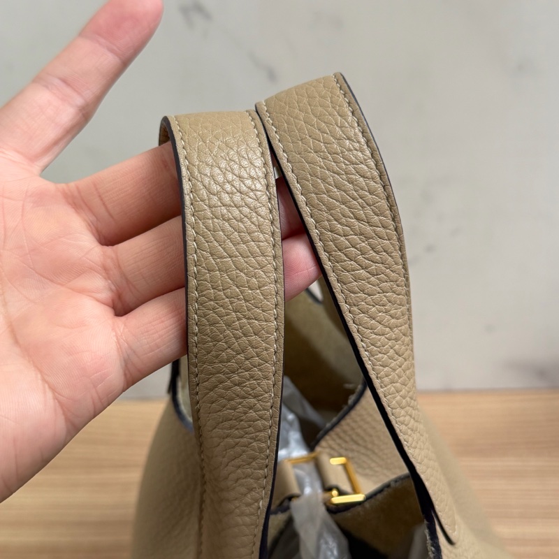 愛馬仕 Picotin18 風衣灰菜籃子-6