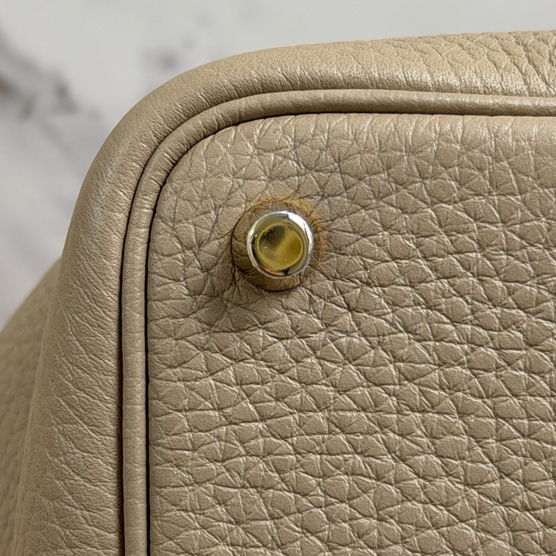 愛馬仕 Picotin18 風衣灰菜籃子-9