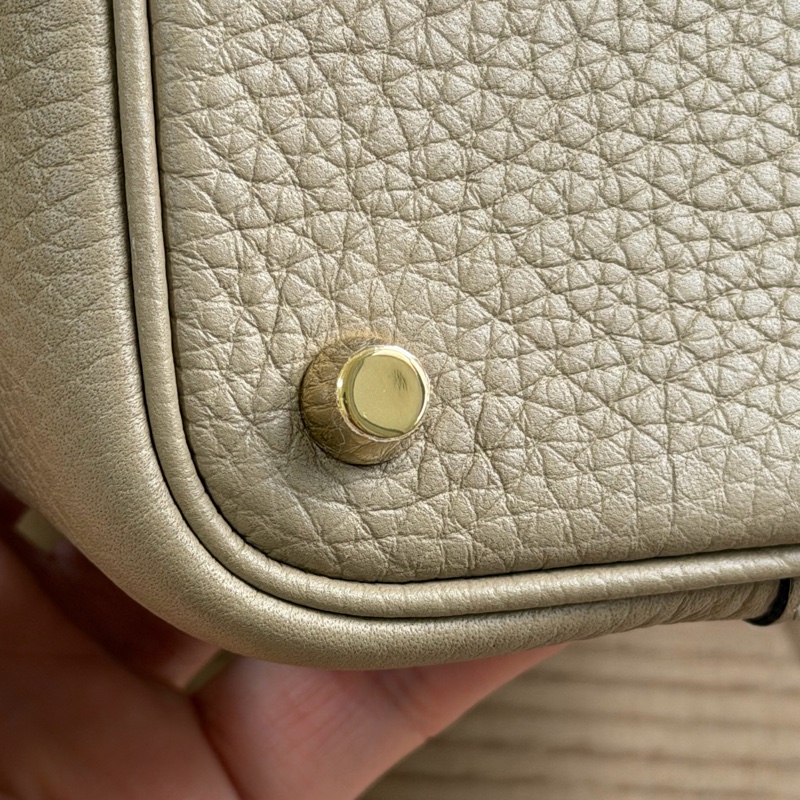 愛馬仕 Picotin18 風衣灰菜籃子-12