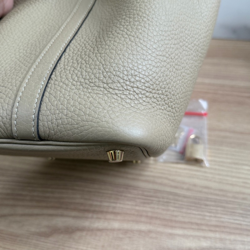 愛馬仕 Picotin18 風衣灰菜籃子-19