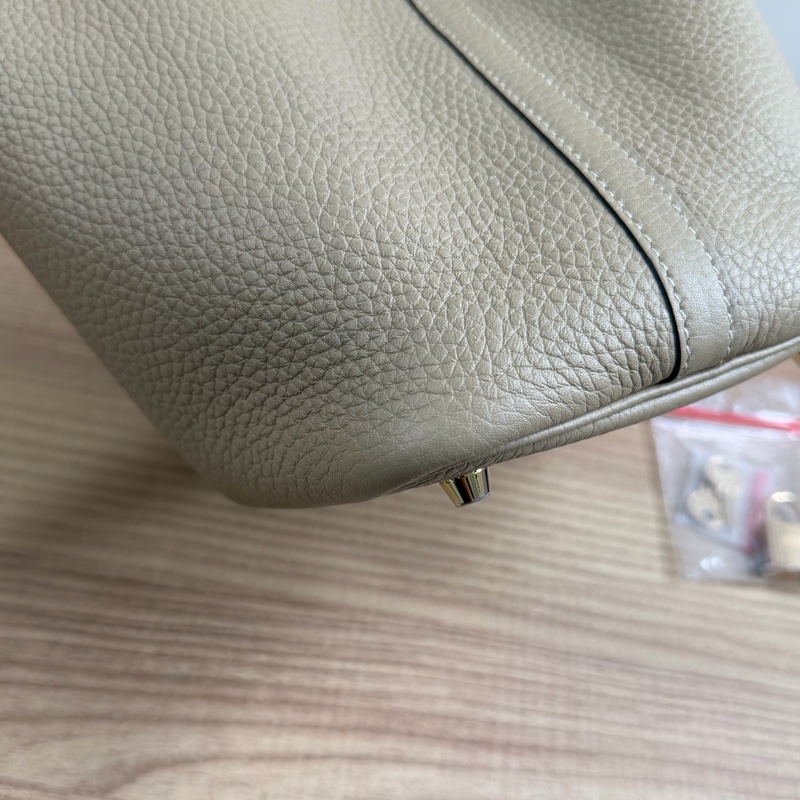 愛馬仕 Picotin18 風衣灰菜籃子-20