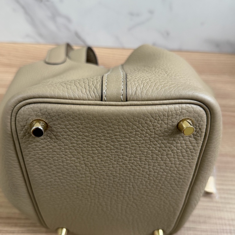 愛馬仕 Picotin18 風衣灰菜籃子-21