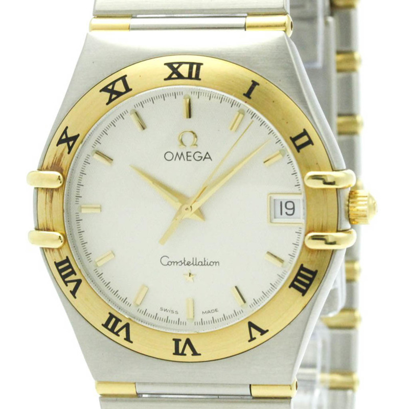 歐米茄星座系列18K金精鋼石英男士腕錶1312.30拋光款-0