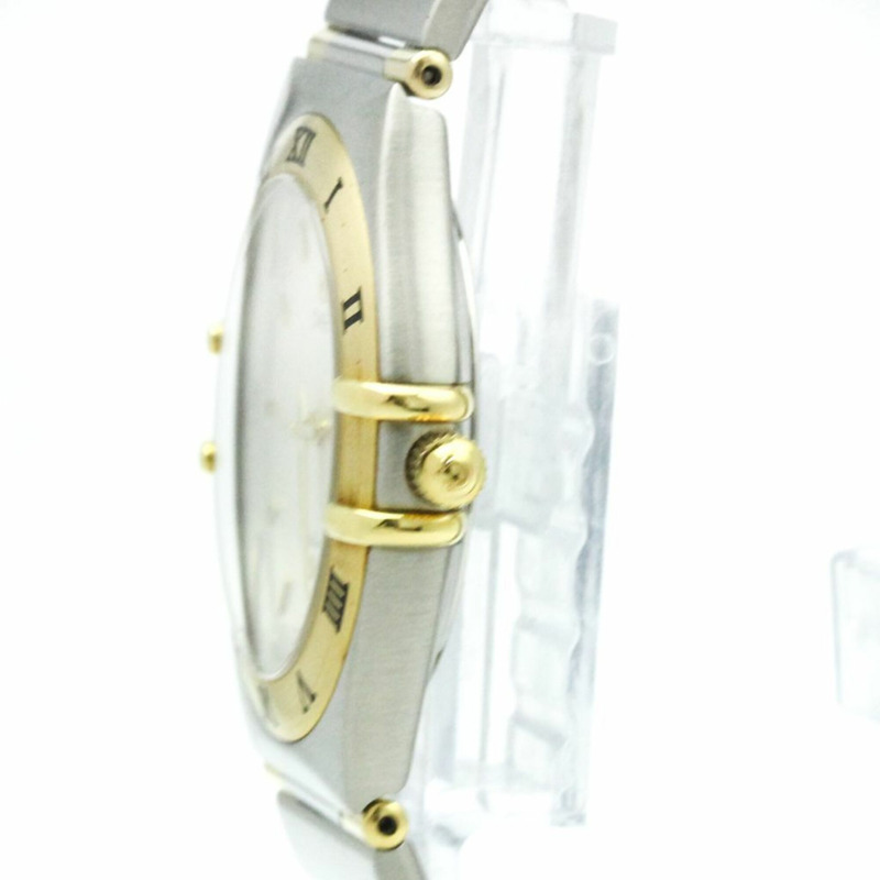 歐米茄星座系列18K金精鋼石英男士腕錶1312.30拋光款-3