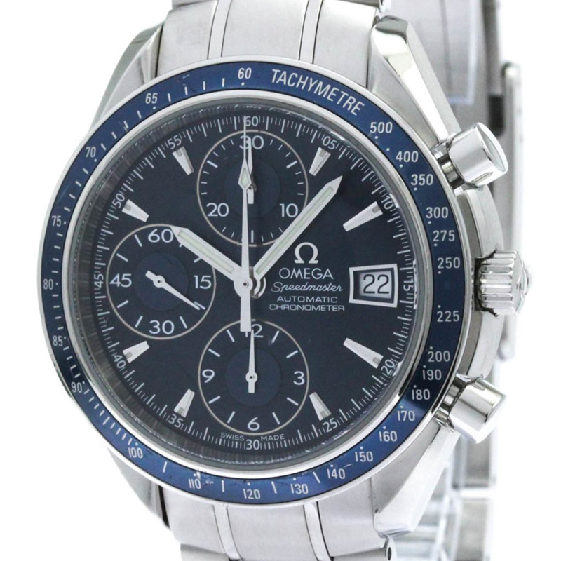 歐米茄超霸系列日期顯示精鋼自動男士腕錶 3212.80 拋光款-0