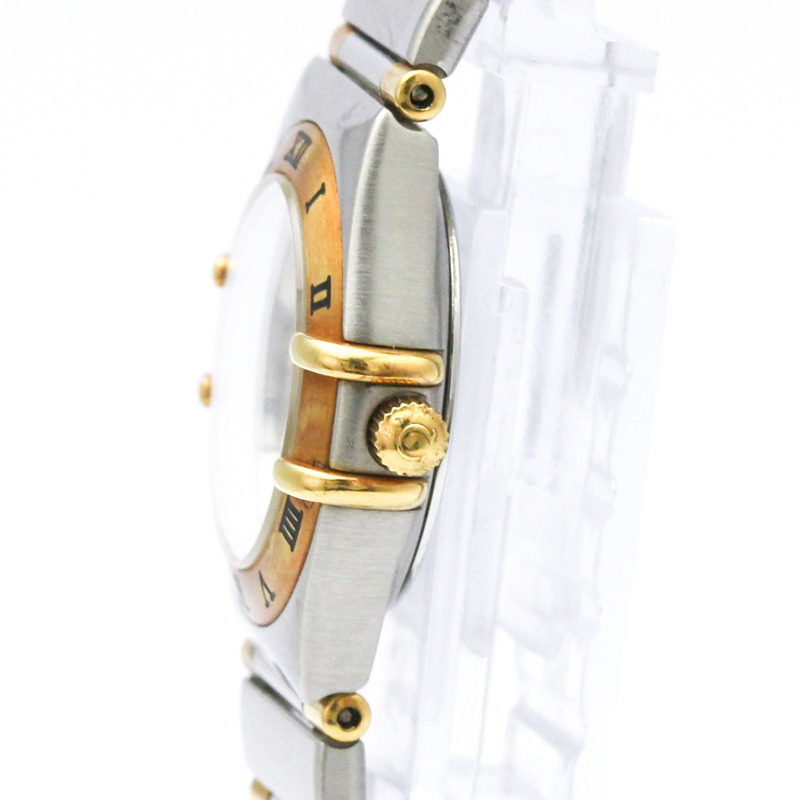 歐米茄星座系列珍珠母貝18K金精鋼女錶1362.70拋光款-3