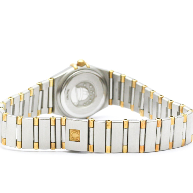 歐米茄星座系列珍珠母貝18K金精鋼女錶1362.70拋光款-4