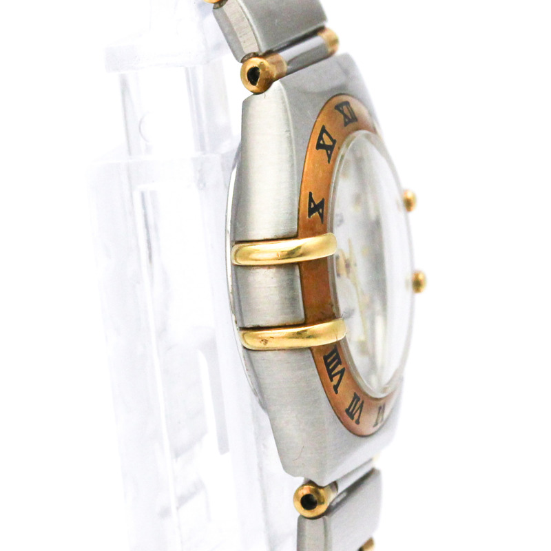 歐米茄星座系列珍珠母貝18K金精鋼女錶1362.70拋光款-7