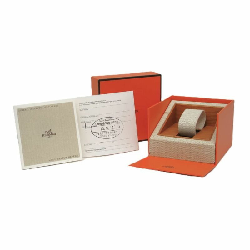 愛馬仕 H 系列女士腕錶，鑲鑽粉紅色珍珠母貝錶盤，型號 HH1.210，拋光處理-5