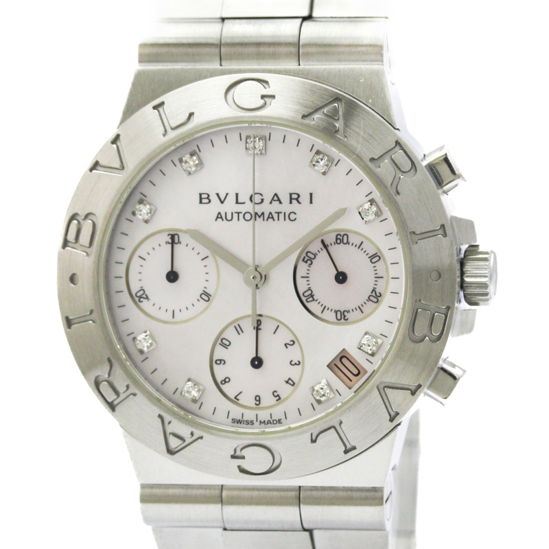 寶格麗 Diagono 運動計時自動腕錶 CH35S AUTO 拋光-0