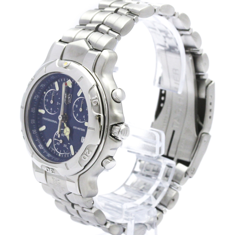 TAG HEUER 6000 計時碼錶 精鋼石英男錶 CH1111 拋光-1