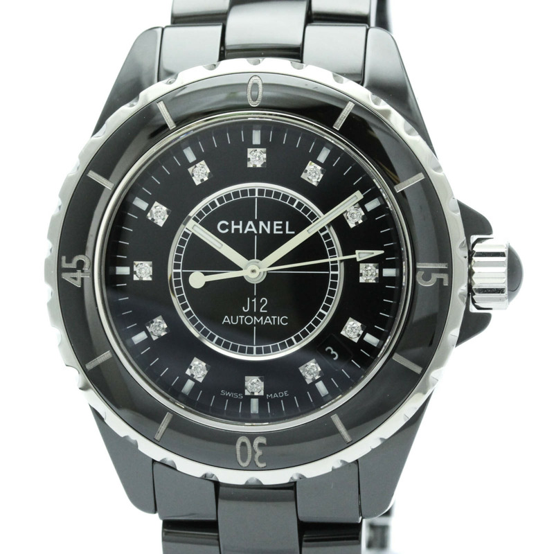香奈兒 J12 鑽石陶瓷精鋼自動腕錶 H1626-0