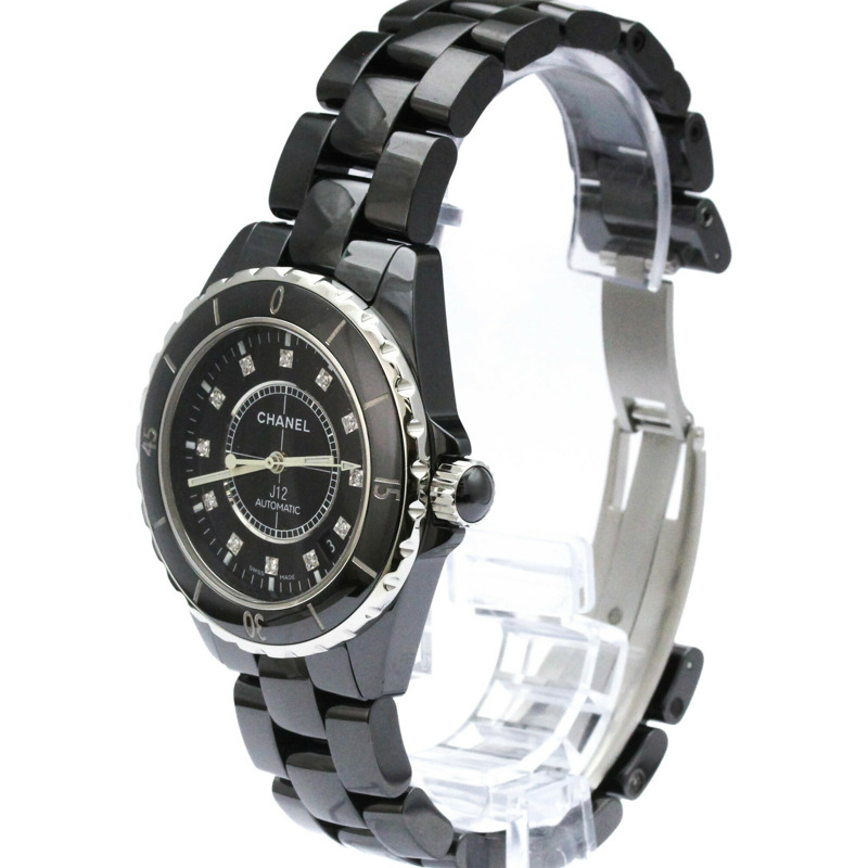 香奈兒 J12 鑽石陶瓷精鋼自動腕錶 H1626-1
