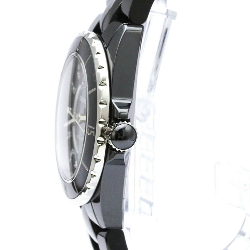 香奈兒 J12 鑽石陶瓷精鋼自動腕錶 H1626-3