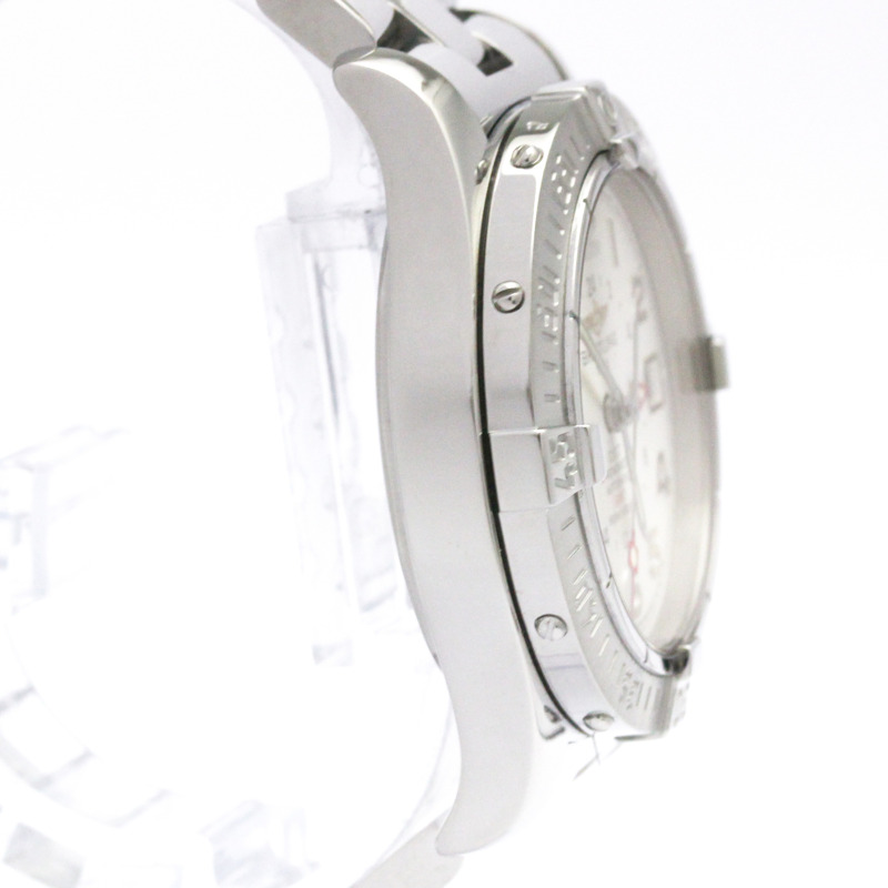 百年靈 Colt GMT 不鏽鋼自動男士腕錶 A32350 拋光-7