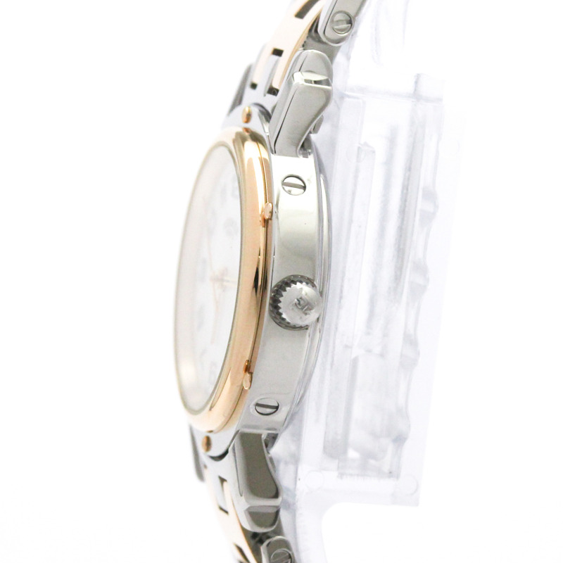 愛馬仕 Clipper 珍珠母貝錶盤粉金鍍層精鋼腕錶 CL4.221 拋光-3