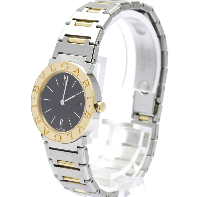 寶格麗 (BVLGARI) 18K金精鋼女錶 BB26SG 拋光款-1