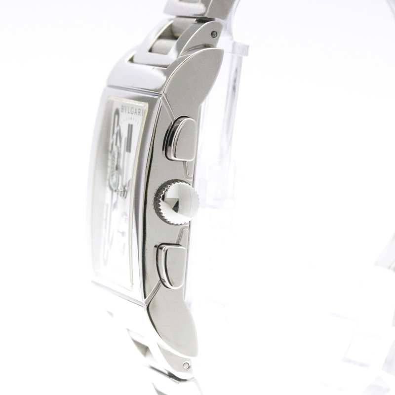 寶格麗 Rettangolo 系列不鏽鋼石英男士腕錶 RTC49S 拋光款-3