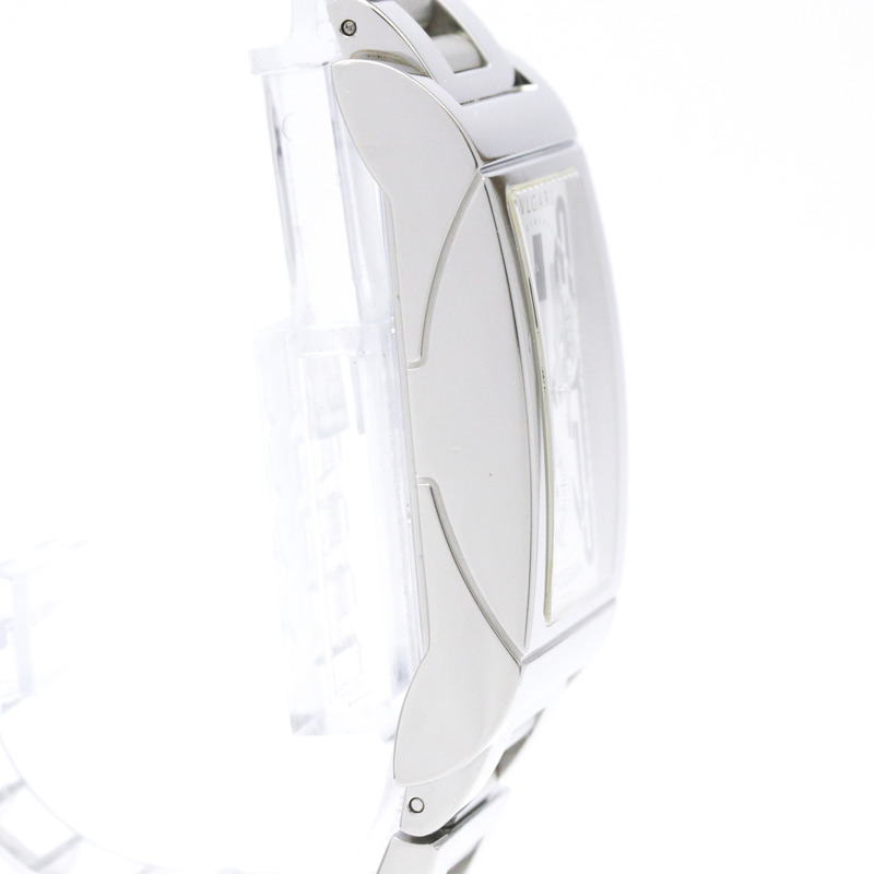 寶格麗 Rettangolo 系列不鏽鋼石英男士腕錶 RTC49S 拋光款-7