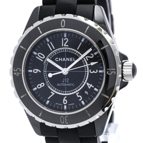 香奈兒 J12 陶瓷橡膠自動男士腕錶 H0684 拋光