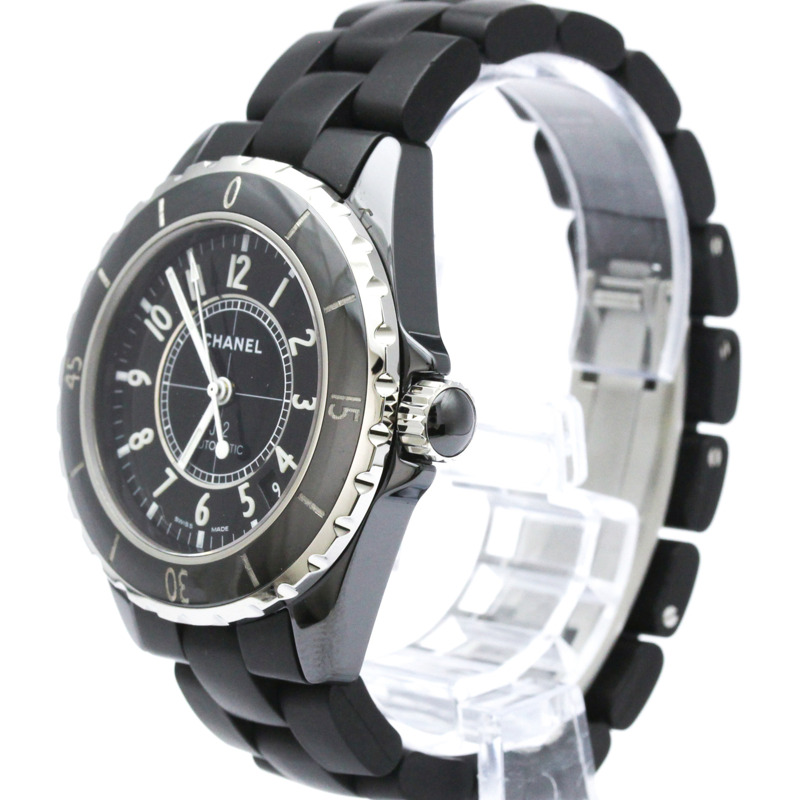 香奈兒 J12 陶瓷橡膠自動男士腕錶 H0684 拋光-1