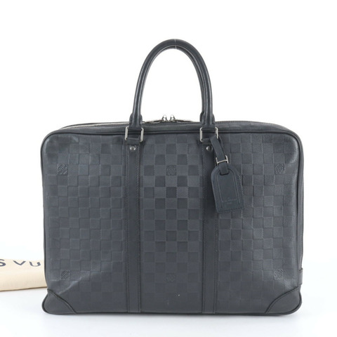 路易威登 Damier Infini Porte Documents Voyage N41146 男士皮革手提包