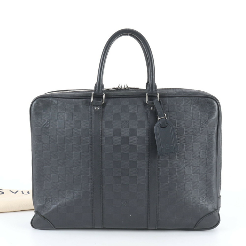 路易威登 Damier Infini Porte Documents Voyage N41146 男士皮革手提包-0