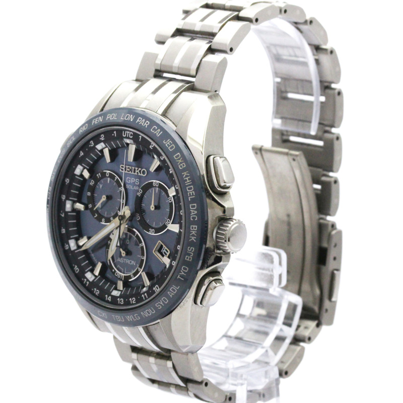 精工 Astron GPS 太陽能陶瓷鈦金屬男士腕錶 SBXB005(8X82-0AB0) 拋光-1