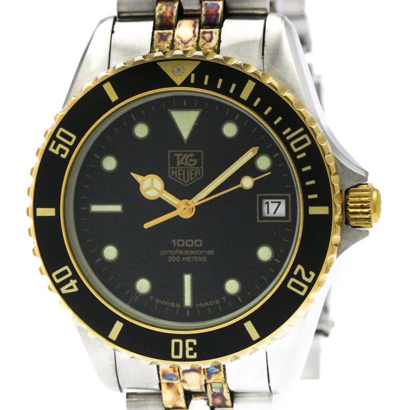 豪雅 1000 專業鍍金鋼錶 980.020-0