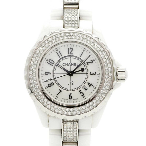 香奈兒 J12 H1420 白色錶盤女錶