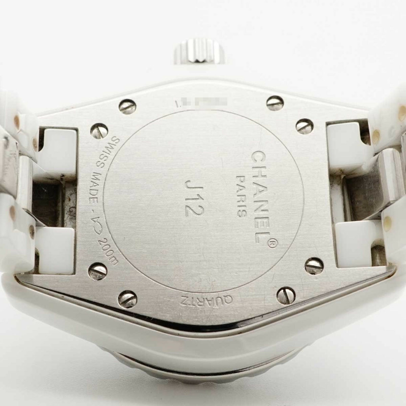 香奈兒 J12 H1420 白色錶盤女錶-4