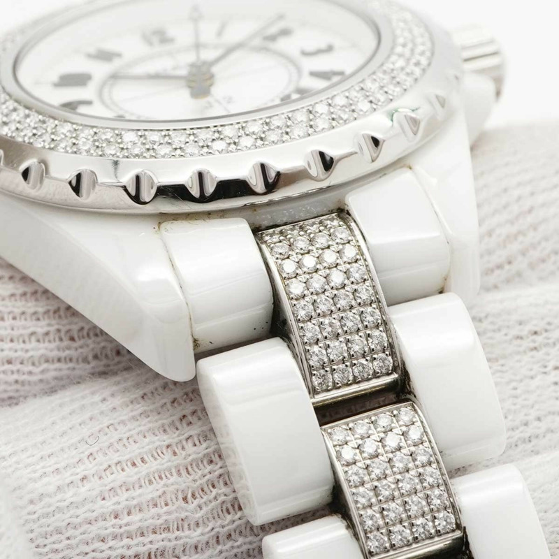 香奈兒 J12 H1420 白色錶盤女錶-7