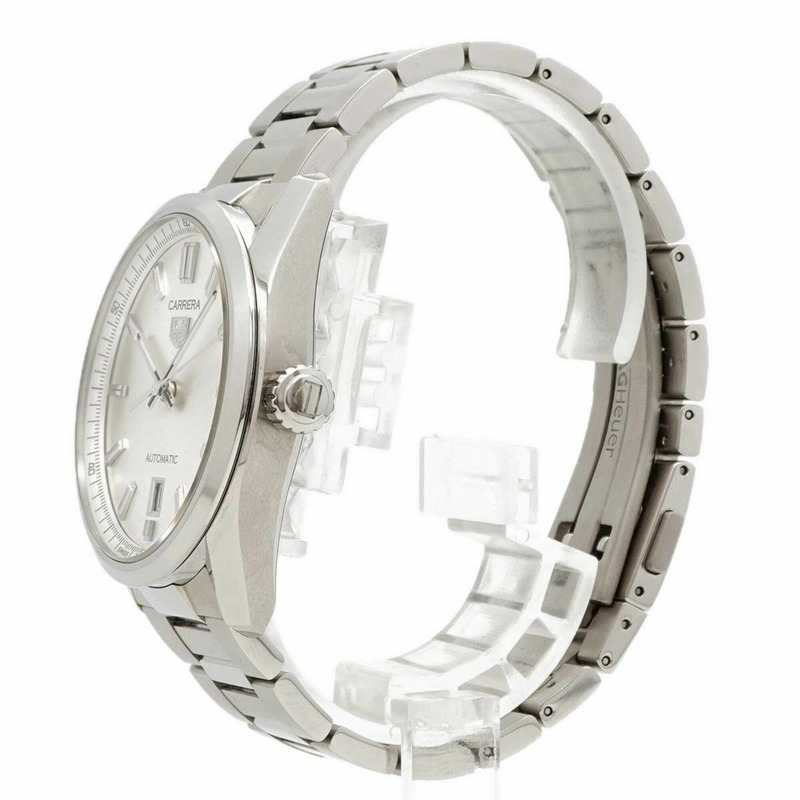 TAG Heuer 豪雅卡萊拉 WBN2111 銀色錶盤男士腕錶-1