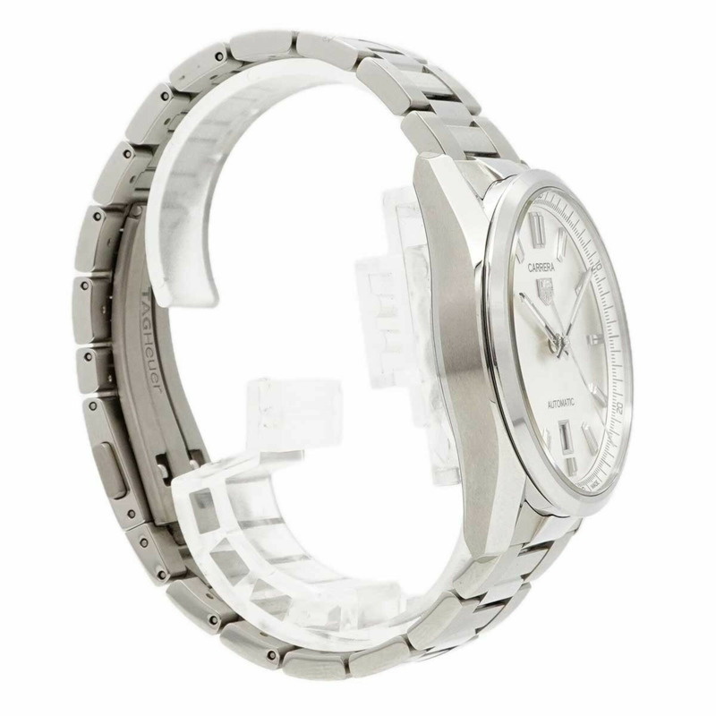 TAG Heuer 豪雅卡萊拉 WBN2111 銀色錶盤男士腕錶-2