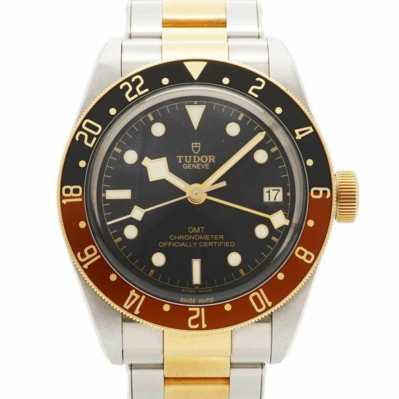 帝舵碧灣GMT 79833 錶盤男士腕錶-0