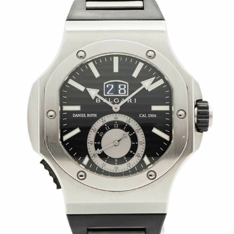 寶格麗 Daniel Roth Chronosprint BRE56BSLDCHS 黑色錶盤男錶-0