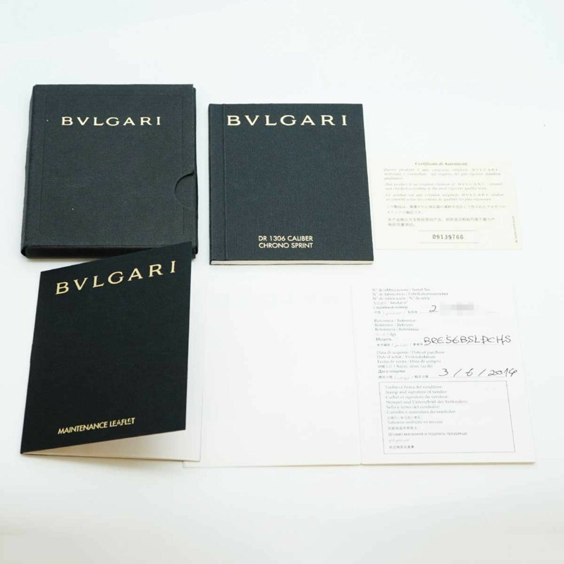 寶格麗 Daniel Roth Chronosprint BRE56BSLDCHS 黑色錶盤男錶-8