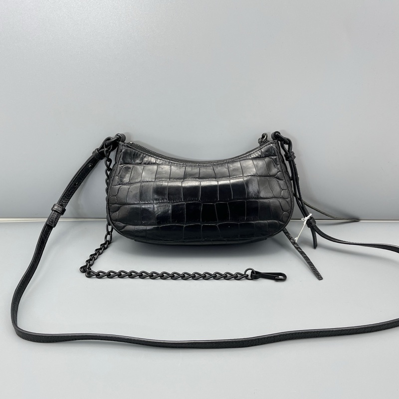 97新 二手巴黎世家lecagole xs腋下斜挎包黑色-1