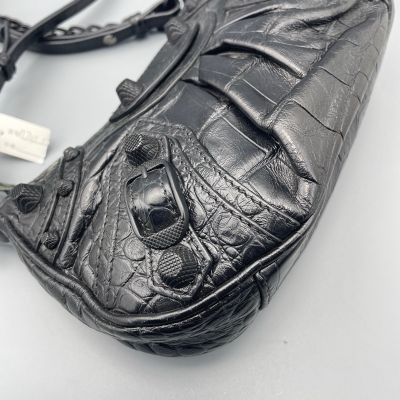 97新 二手巴黎世家lecagole xs腋下斜挎包黑色-6