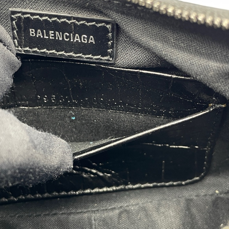 97新 二手巴黎世家lecagole xs腋下斜挎包黑色-8